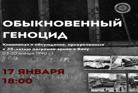 Rusya'da, Bakü'deki Ermeni pogromlarının 35. yıldönümüne ithafen “Sıradan Bir Soykırım” belgesel filmi gösterilecek