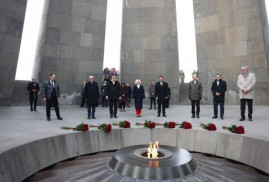 Kuzey Avrupa-Baltık ülkeleri işbirliği formatı parlamentoları temsilcileri Tsitsernakaberd'i ziyaret etti