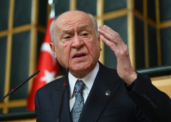 MHP Genel Başkanı Devlet Bahçeli, partisinin TBMM Grup toplantısında konuştu. (Depo Photos)