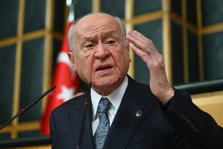 MHP Genel Başkanı Devlet Bahçeli, partisinin TBMM Grup toplantısında konuştu. (Depo Photos)